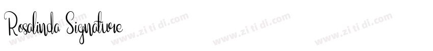 Rosalinda Signature字体转换